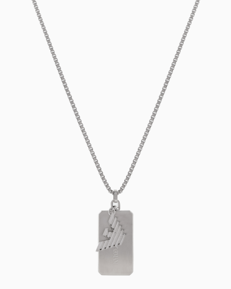 Armani Collar con placa de acero inoxidable Libre de impuestos