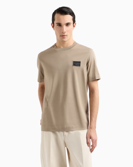 Armani Camiseta de punto con parche bordado con logotipo Grandes ahorros