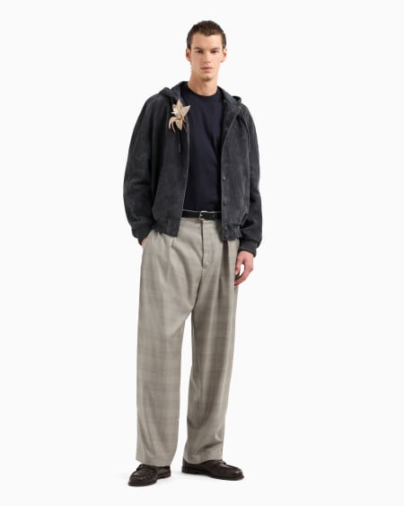 Armani Camiseta ancha de punto con bordado de rayas efecto degradado Rebajas de fin de temporada