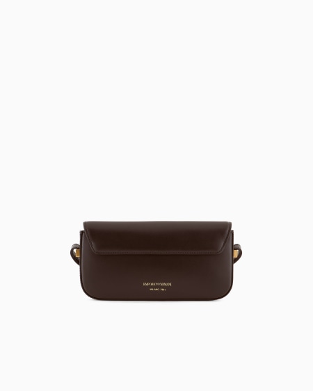 Armani Minibolso bandolera de piel lisa con logotipo de águila de metal Gran oferta