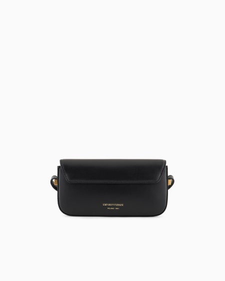 Armani Minibolso bandolera de piel lisa con logotipo de águila de metal Rebajas baratas