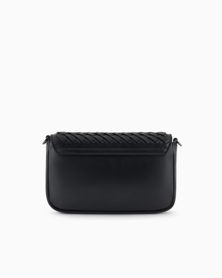 Armani Minibolso de piel trenzada con bandolera de cadena Ventas relámpago