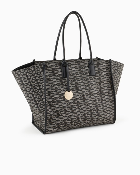 Armani Maxibolso shopper con estampado integral de monograma ÚLTIMAS EDICIONES