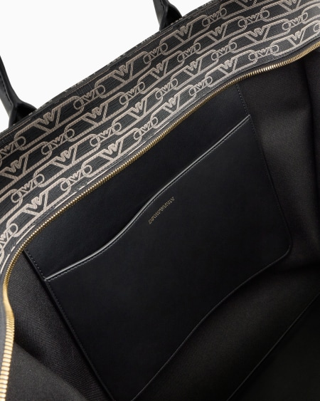 Armani Maxibolso shopper con estampado integral de monograma ÚLTIMAS EDICIONES