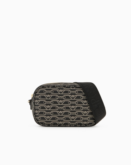 Armani Bolso modelo funda para cámara con bandolera y estampado integral de monograma Último día