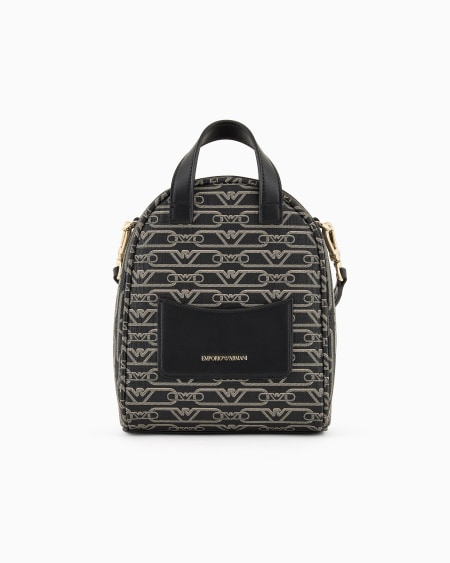 Armani Minimochila bandolera con estampado integral de monograma Precio de fábrica