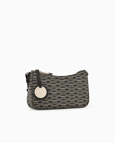 Armani Bolso baguette con estampado integral de monograma Promoción por tiempo limitado
