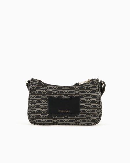 Armani Bolso baguette con estampado integral de monograma Promoción por tiempo limitado