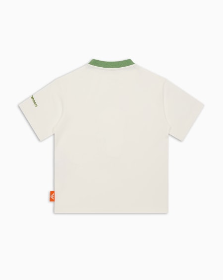 Armani Camiseta de punto orgánico con estampado Manga Bear Crew ASV Libre de impuestos