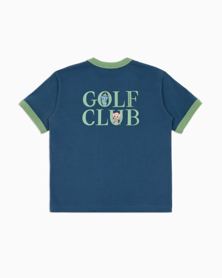 Armani Camiseta de punto orgánico con maxiestampado en la espalda Manga Bear Crew ASV Ofertas de temporada