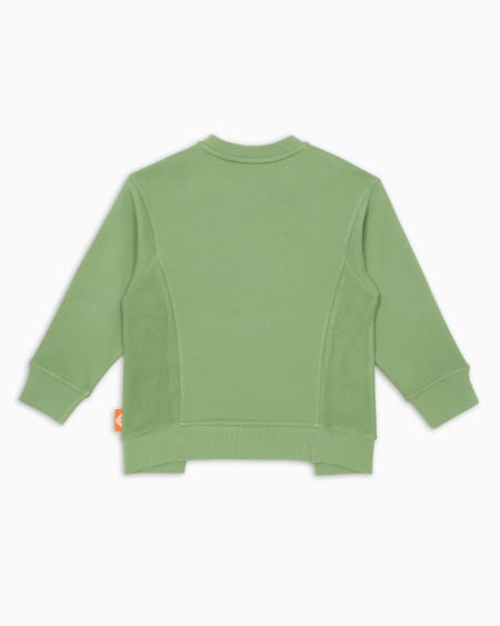 Armani Sudadera de punto orgánico con estampado Manga Bear Crew ASV Ofertas especiales