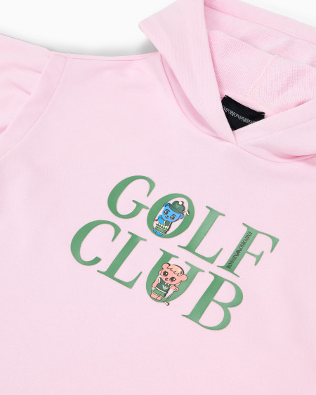 Armani Vestido de punto orgánico con estampado Manga Bear Crew ASV Grandes ahorros