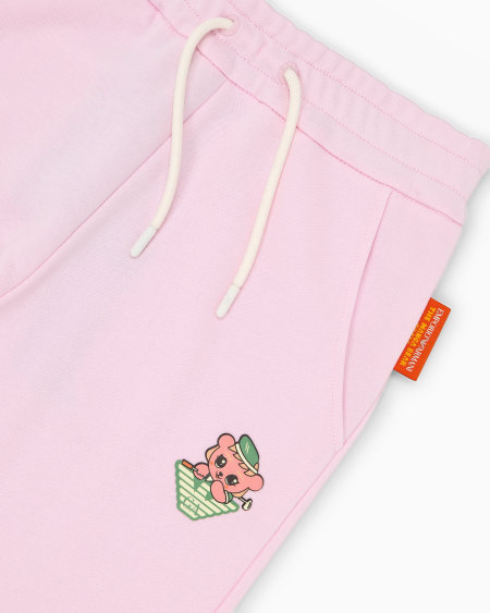 Armani Pantalones de chándal holgados de punto orgánico con estampado Manga Bear Crew ASV Rebajas de fin de temporada