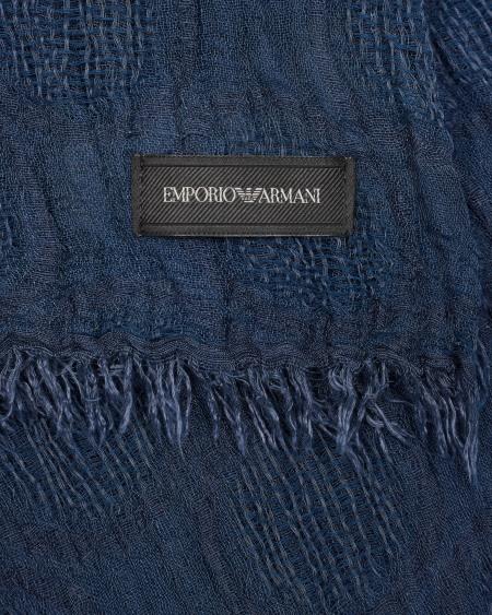 Armani Estola en mezcla de lino cepillado con lunares de tejido jacquard Últimos 3 días