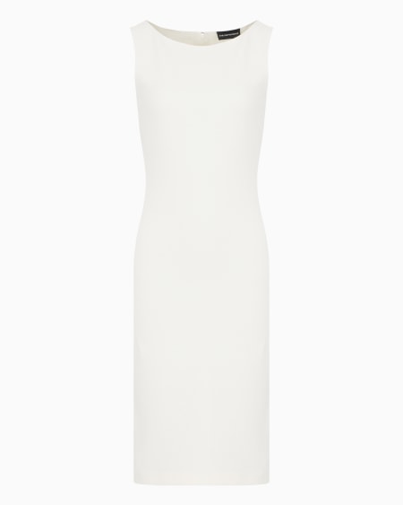 Armani Vestido de tubo de punto ottoman Grandes descuentos