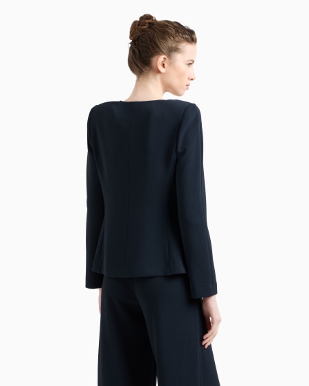 Armani Chaqueta de tejido texturizado fluido y plisado Liquidación