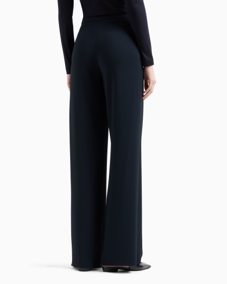 Armani Pantalones palazzo de tejido texturizado fluido Envío internacional gratuito