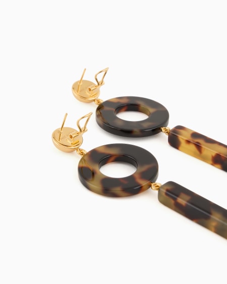 Armani Pendientes colgantes con elementos geométricos Tienda de fábrica
