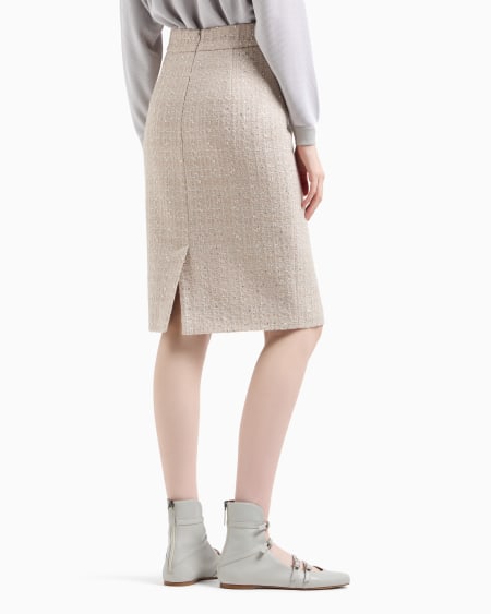 Armani Falda en tweed de lúrex Ahorra y exporta