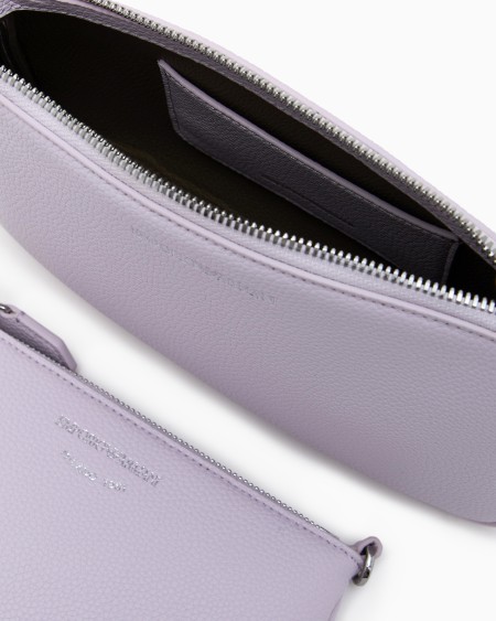 Armani Minibolso doble con bandolera y estampado de ciervo Oferta exclusiva