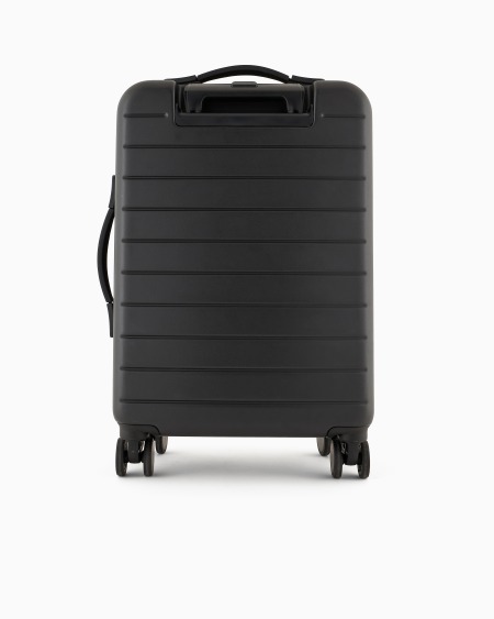 Armani Maleta de cabina en ABS con detalle de piel saffiano y placa de águila Rebajas