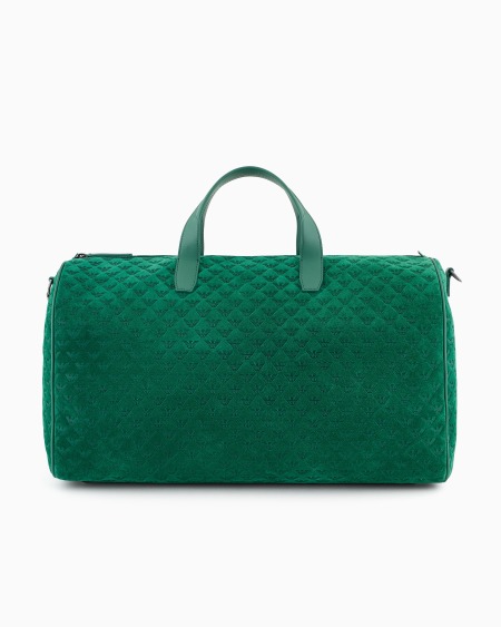 Armani Bolsa de ante con motivo de águila integral en relieve Liquidación