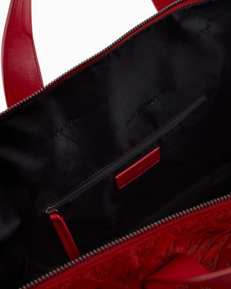 Armani Bolsa de ante con motivo de águila integral en relieve Envío gratis