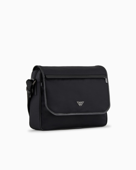 Armani Bolso mensajero de nailon reciclado ASV Promoción por tiempo limitado
