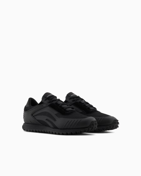Armani Deportivas con detalles de malla Oferta exclusiva