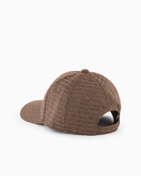 Armani Gorra de béisbol en nailon con inscripción integral de logotipo en tejido jacquard Rebajas de fin de temporada