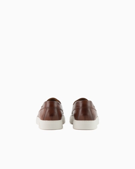 Armani Náuticos de piel efecto claroscuro Precio ultrabajo