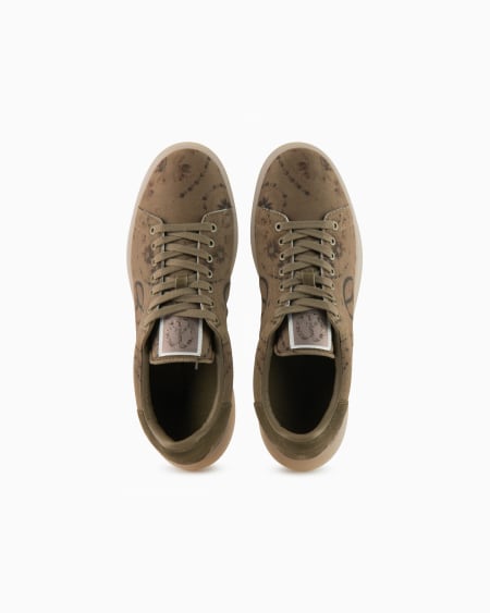 Armani Deportivas de lona con estampado integral cápsula Peace ASV Outlet