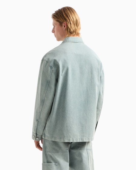 Armani Chaqueta de canneté de algodón cómodo efecto vintage cápsula Peace ASV Outlet online