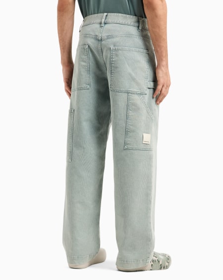 Armani Pantalones cargo de canneté con efecto vintage cápsula Peace ASV Rebajas