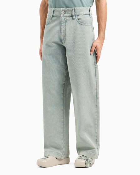 Armani Pantalones cargo de canneté con efecto vintage cápsula Peace ASV Rebajas