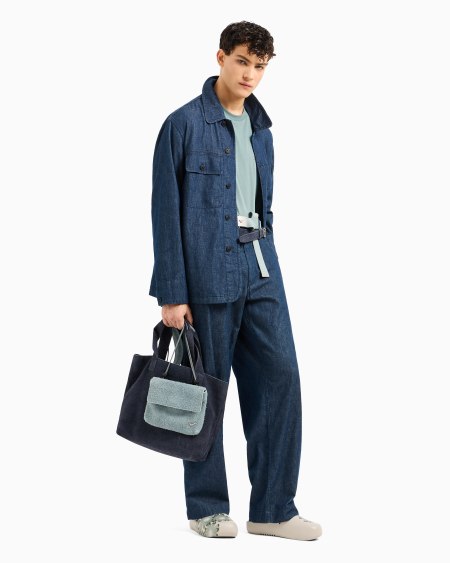 Armani Pantalones de denim cambray cápsula Peace ASV Gran oferta