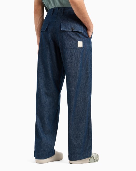 Armani Pantalones de denim cambray cápsula Peace ASV Gran oferta