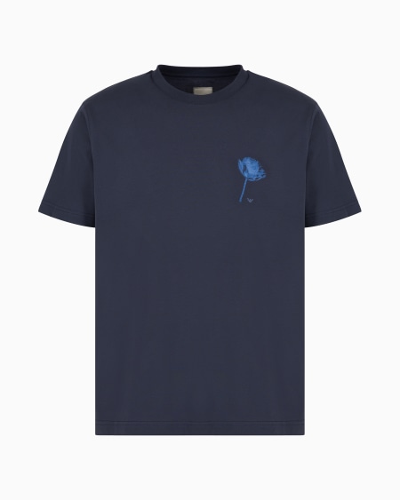 Armani Camiseta de punto con maxiestampado cápsula Peace ASV Rebajas de fábrica