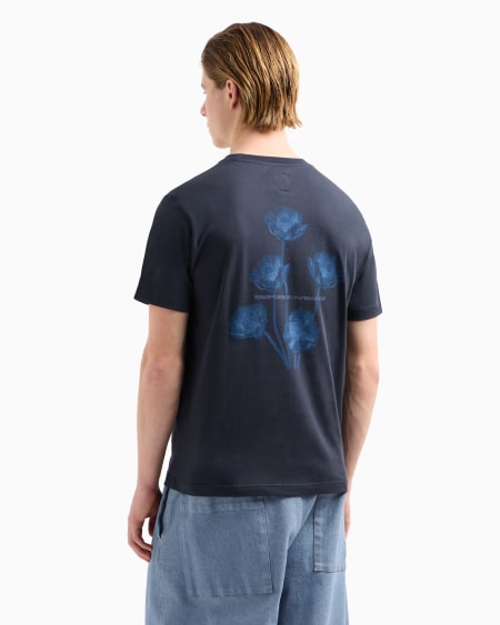 Armani Camiseta de punto con maxiestampado cápsula Peace ASV Rebajas de fábrica