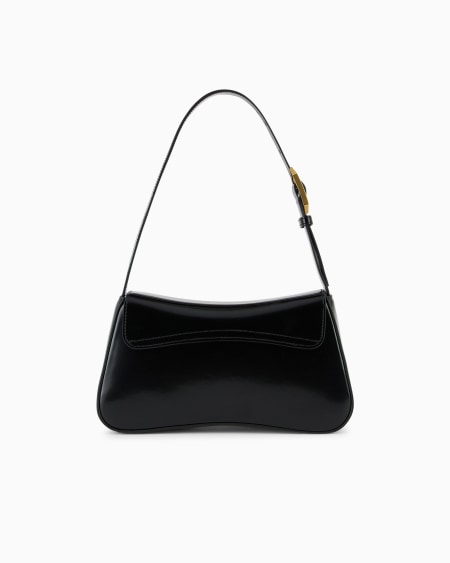 Armani Bolso de hombro baguette con acabado cepillado Tienda
