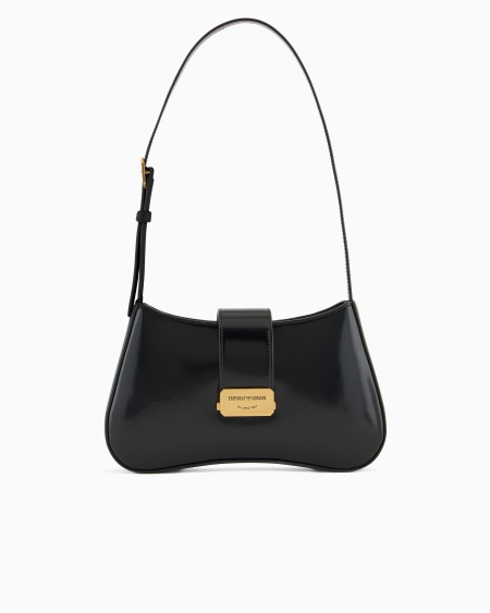 Armani Bolso de hombro tipo hobo con hebilla con logotipo Liquidación