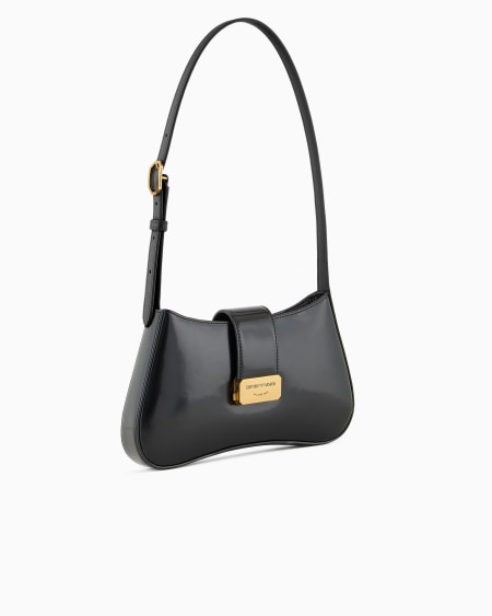 Armani Bolso de hombro tipo hobo con hebilla con logotipo Liquidación