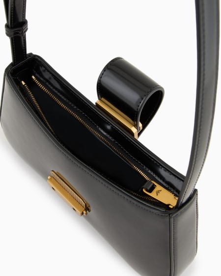 Armani Bolso de hombro tipo hobo con hebilla con logotipo Liquidación