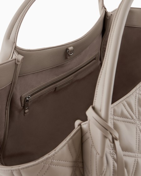 Armani Maxibolso shopper efecto napa acolchada Último día