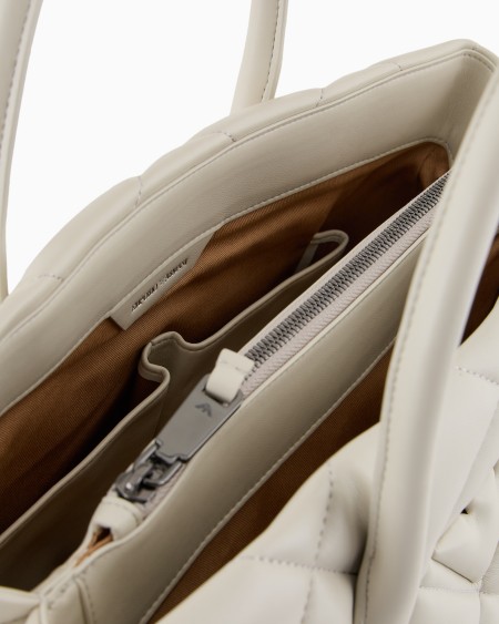 Armani Bolso de mano grande efecto napa acolchada Superdescuento