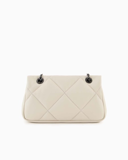 Armani Minibolso bandolera con solapa efecto napa acolchada Grandes descuentos