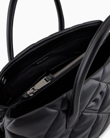 Armani Bolso de mano grande efecto napa acolchada Liquidación