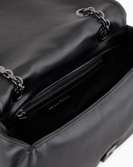 Armani Minibolso bandolera con solapa efecto napa acolchada Tienda de fábrica