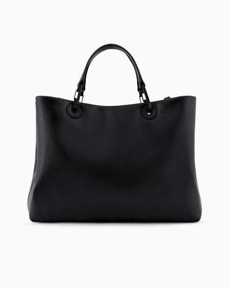 Armani Bolso shopper MyEA de piel con logotipo trenzado Precios de Black Friday