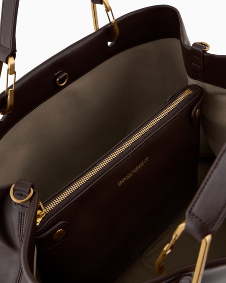 Armani Bolso shopper MyEA de piel con logotipo trenzado En oferta